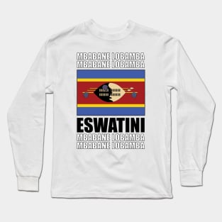 Flag of Eswatini Long Sleeve T-Shirt